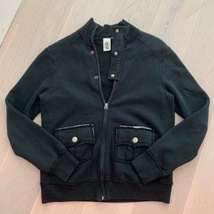 NSF Black Sweatshirt Jacket Size XL
